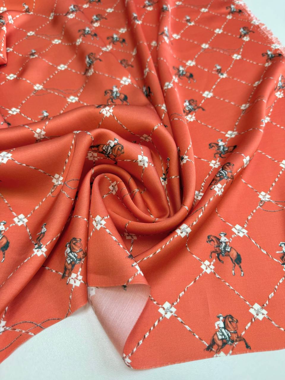 Вискоза атласная от Hermès, арт. 7437