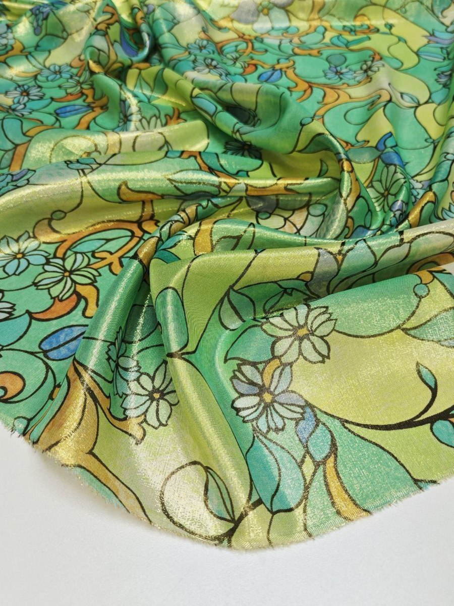 Натуральный шёлк с люрексом от Etro, арт. 6587