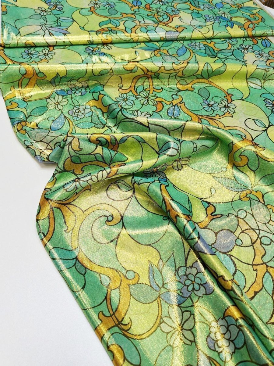 Натуральный шёлк с люрексом от Etro, арт. 6587 — фото 3