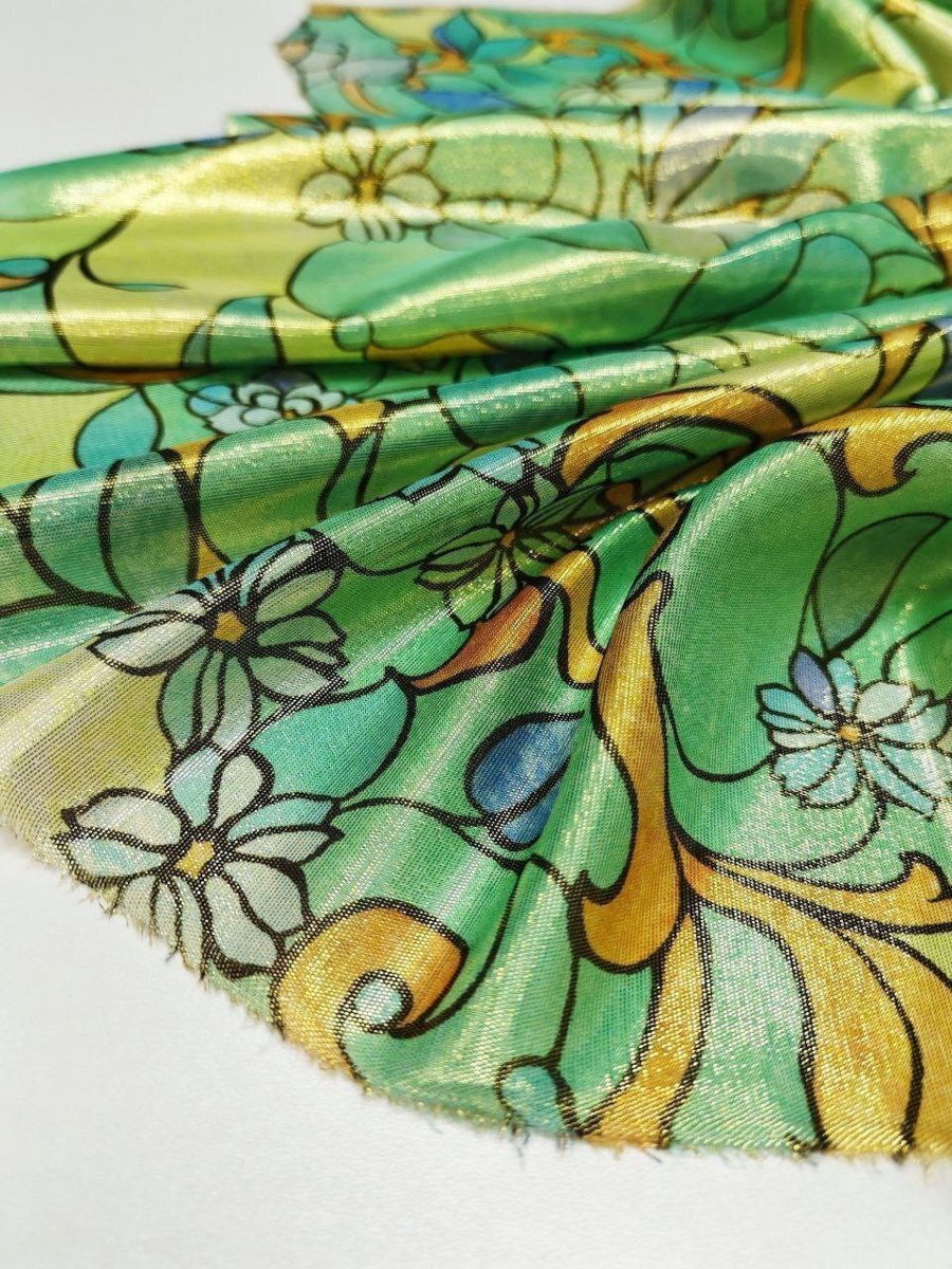 Натуральный шёлк с люрексом от Etro, арт. 6587 — фото 4