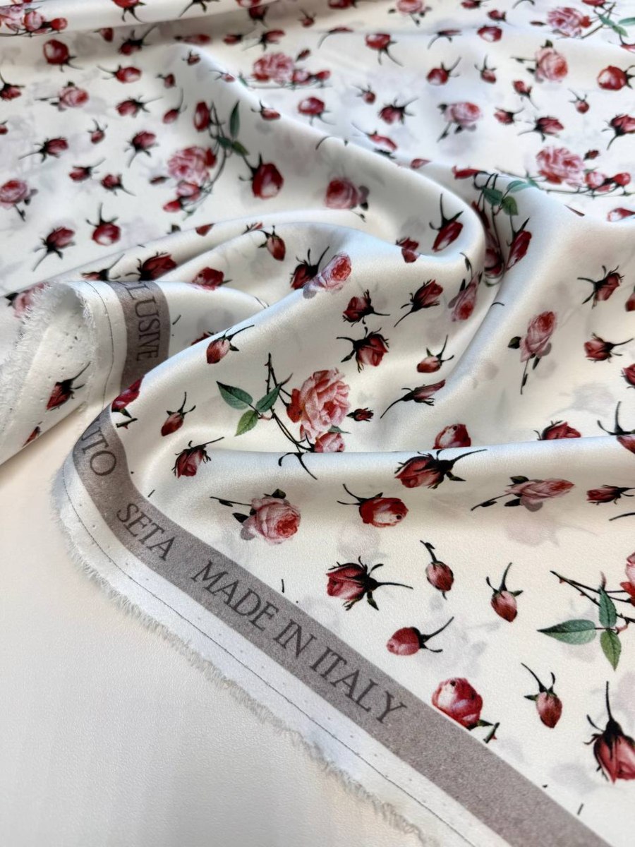 Натуральный шёлк атласный от Dior, арт. 6919