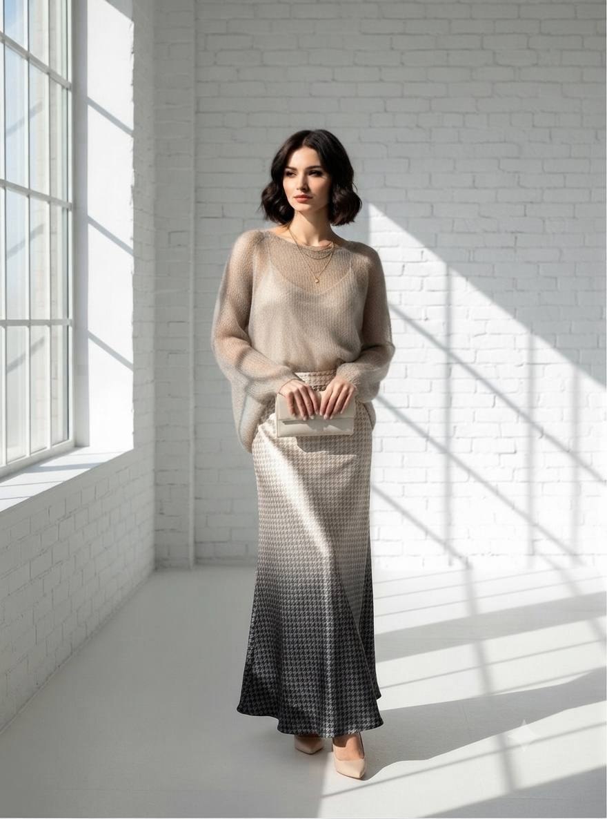 Натуральный шелк атласный для Mood Designer Fabrics, арт. 7403 — фото 2