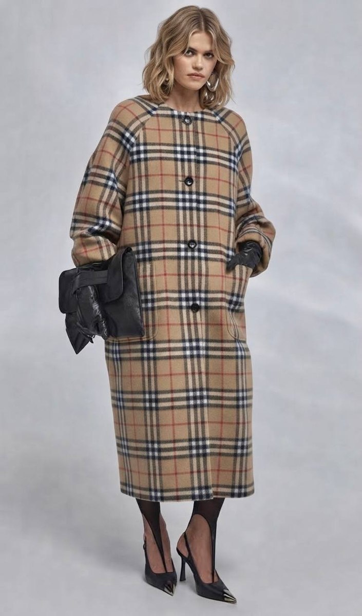 Пальтовая (Double) в стиле Burberry, арт. 7543 — фото 2
