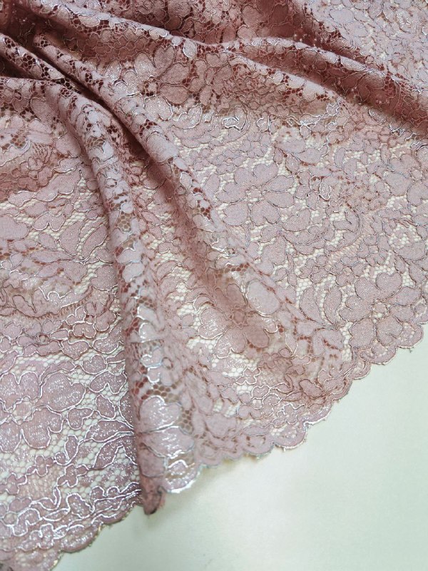 Кордовое кружево с напылением серебром Alta Moda, арт. 6668