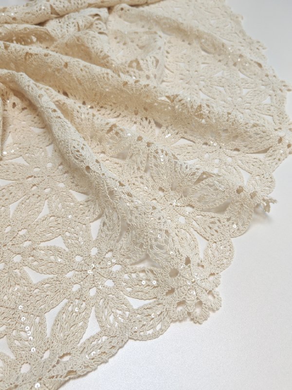 Кружево с микропайетками, арт. 7124