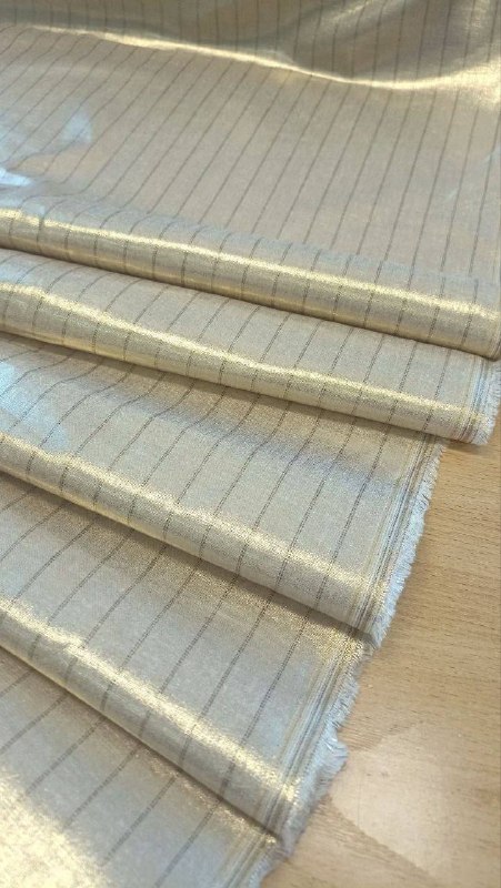 Лен с вискозой и золотым накатом, арт. 4590