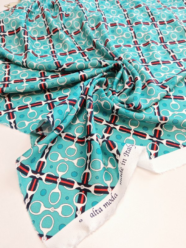 Натуральный шёлк с вискозой жаккард, арт. 6486