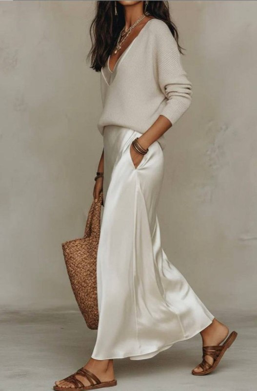 Натуральный шёлк атласный от Max Mara, арт. 7040 — фото 2