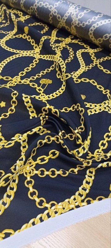 Натуральный шёлк атланый от Versace, арт. 3803